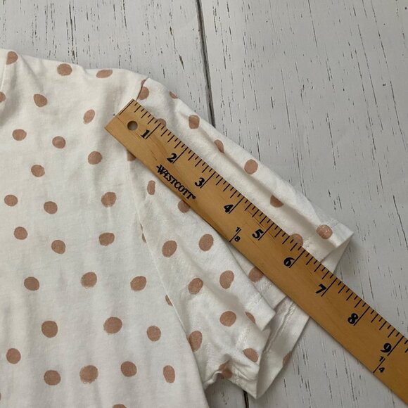 Zara Gold Polka Dot Short Sleeve Casual Tee - Picture 4 of 9